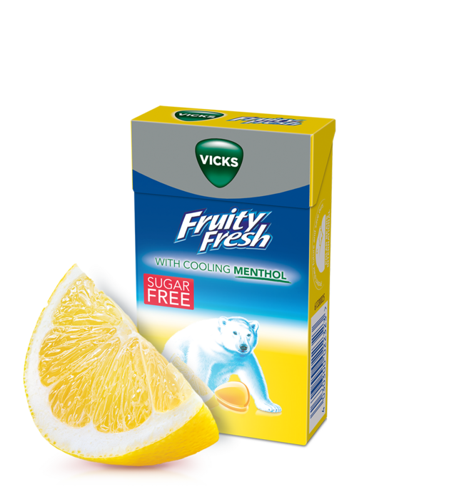 VICKS Fruity Fresh Lemon Box