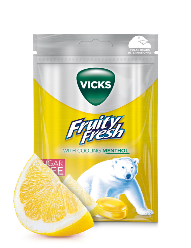 VICKS Fruity Fresh Lemon